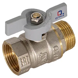 Кран шар. для воды 1/2″ г/ш бабочка CTM СТАНДАРТ CWFMB012