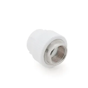 Муфта PPR белая комби.ВР 40 х11/4″ под ключ РТП