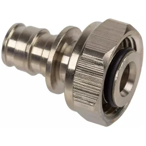Штуцер Usystems с накидной гайкой латунный для труб PE-Xa 20-G3/4″НГ Евроконус, тип 2
