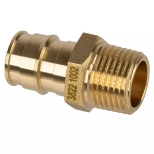 Муфта радиальная для труб из сшитого полиэтилена Usystems PE-Xa 32-R1″НР, тип 2