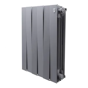 Радиатор биметаллический Royal Thermo PianoForte 500 Серебристый — 6 секц.