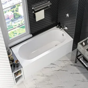 Ванна «Марбея 170х75» белый матовый Solid Surface