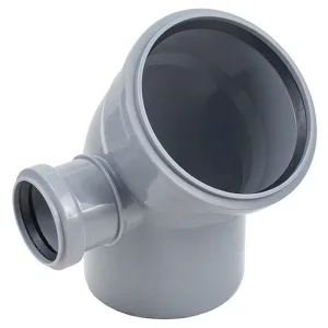 Отвод Политэк Пайп 110х45гр. с выходом 50 левый ВК
