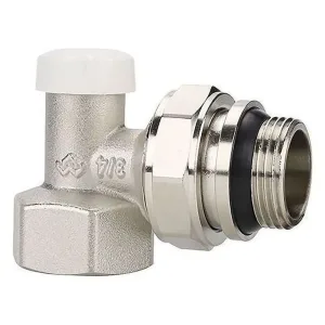 Клапан радиаторный VARMEGA 3/4″ запорный, угловой с самоуплотняющимся полусгоном VM10213