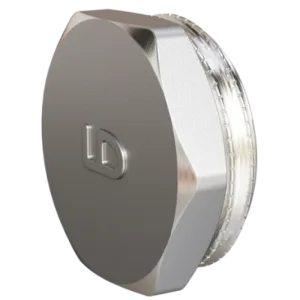 Пробка LD DN15 (1/2″) НР латунь никель
