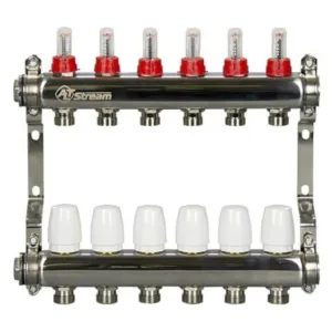 Группа коллекторная ALTSTREAM с расходомерами, сталь 1″х11х3/4″