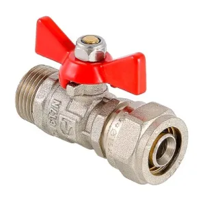 Кран шаровой под обжим труба-штуцер 16 (2,0) x 1/2 VALTEC (VT.341.N.1604)