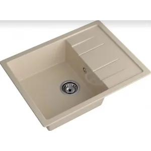 Мойка комп. GRANFEST Quadro GF-Q650L (500×650) Кашемир,прямоугольная с крылом