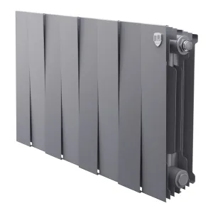 Радиатор биметаллический Royal Thermo PianoForte 300 Серебристый — 8 секц.