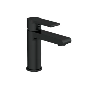 Смеситель CERSANIT BRASKO BLACK (арт. A63107) для умывальника сред. M, клик-клак