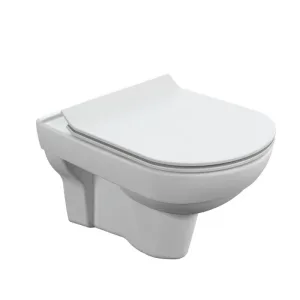 Унитаз подвесной CITY CLEAN ON с кр.дюр.slim, lift, easy-off (Cersanit)