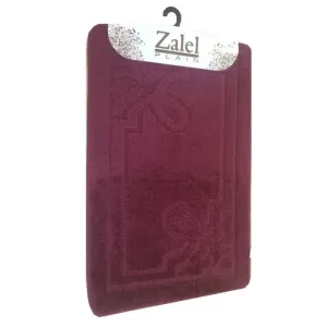 Коврик для ванной «Zalel» 55х85/90см (ворс) бордовый