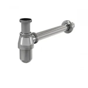 Сифон для умывальника DN 32 цельнометал., с накидной гайкой 5/4″ A431(AlcaPlast)