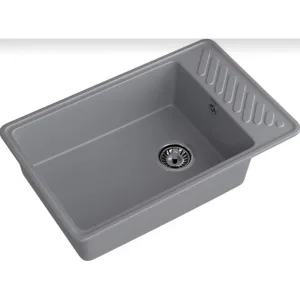 Мойка комп. GRANFEST QUARZ GF-ZL 51 чаша+кр 753*476 темно-серый