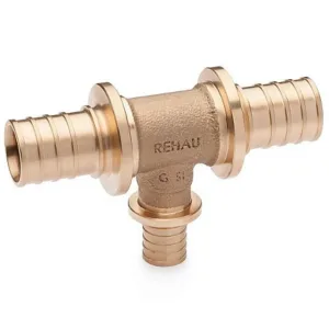 Тройник REHAU PLATINUM RX с уменьшенным боковым проходом 25-16-25, бронза