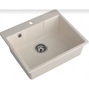 Мойка комп. GRANFEST URBAN 658 (580×490) белый прямоугольная