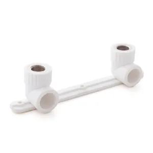 Настенный к-т под смеситель PPR белый ВР 25 х 1/2″ (угольник) РТП