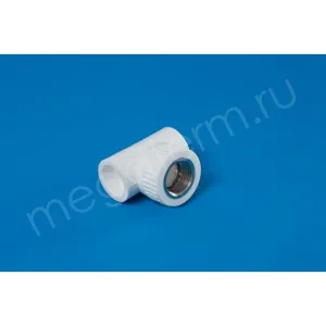 Тройник PPR белый комби.ВР 20 х 1/2″ «МЕГА ТЕРМ»