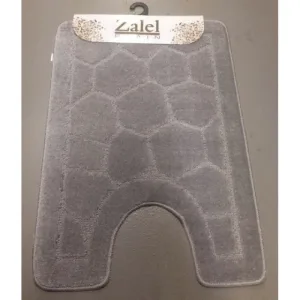 Коврик для туалета «Zalel» 50/57х80см (ворс) серый