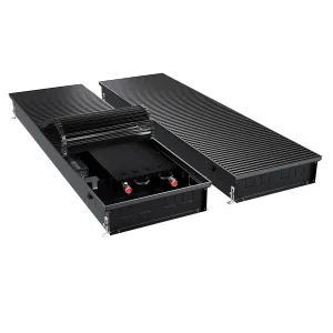 Конвектор внутрипольный Royal Thermo ATRIUM TURBO-110/400/2100-DG-U-BL