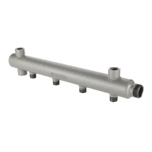 Коллектор из стали с м/о расст вых. 100мм, 1″х 4 вых. 1/2″ нар. VTc.510.BS.0604