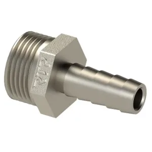 Штуцер (елочка) НР наружная резьба d 1/2″ х 14 латунь (25153) уп 10 шт