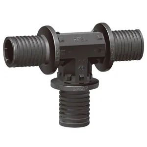 Тройник VARMEGA Slide-fit равносторонний, 25, аксиальный, PPSU, VM50403