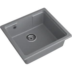 Мойка комп. GRANFEST URBAN 4550 (450х500) т.серый прямоуг, универсальный монтаж