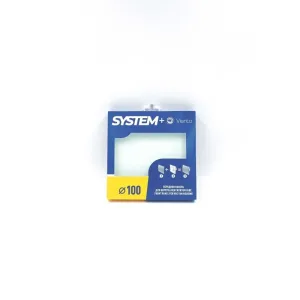 Лицевая панель «SYSTEM+» Серия SFERA, D100, стекло, белый, матовый