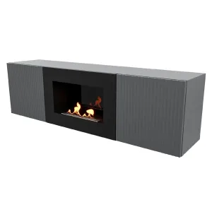 Тумба с биокамином Firelight BFP/P-1400L графит