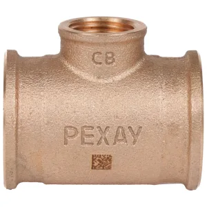 Тройник бронзовый РЕХАУ AURLINE редукционный Rp1″ x Rp1/2″ x Rp1″, RX+