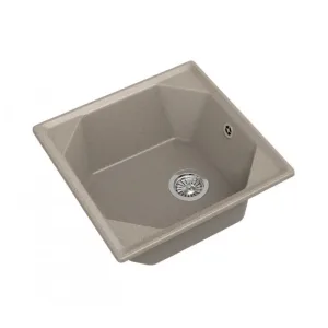 Мойка комп. GRANFEST UNIQUE GF-U-500 (500х500) Песочный,квадратная