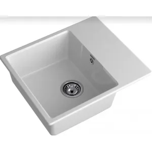 Мойка комп. GRANFEST URBAN 658L (580×490) серый прямоугольная с крылом