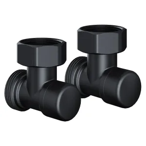 Набор нижнего подключения Royal Thermo Design угловой раздельный 3/4х3/4ЕК (черный)