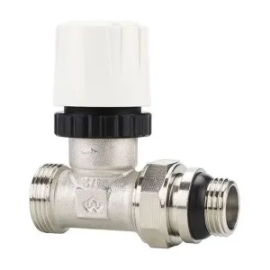 Клапан радиаторный VARMEGA 1/2″ x 3/4″EK термостатический прямой с самоуплотняющимся полусгоном VM10