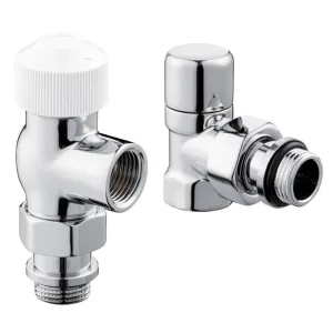 Набор термостатический для радиатора осевой Royal Thermo Design 1/2"М30х1,5 (Хром)