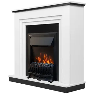 Каминокомплект:Очаг Electrolux Classic EFP/P-1020LS, портал Grado Classic белый, черный
