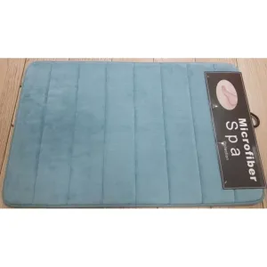 Коврик для ванной «Memory stripes» 50х80 (ворс) голубой