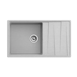 Мойка комп. GRANFEST Level GF-LV-860L (860х500) Серый,прямоугольная с крылом