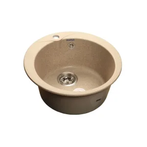 Мойка комп. GRANFEST Rondo GF-R480 (D=475) Песочный круглая