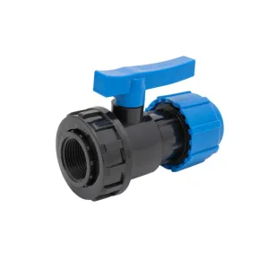 Кран шаровой компрессионный ВР разъемный d 40 х 1 1/4″ ТПК-АКВА