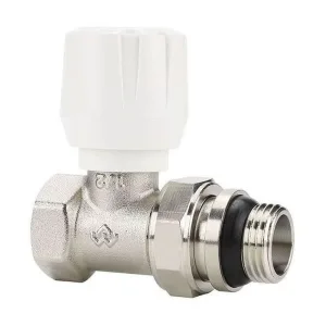 Клапан радиаторный VARMEGA 1/2″ ручной, прямой с самоуплотняющимся полусгоном VM10111