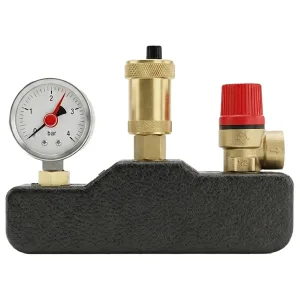 Группа безопасности котла VARMEGA латунь, с термоизоляцией 1″, VMSG01-G306030