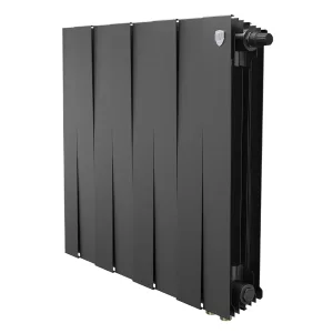 Радиатор биметаллический Royal Thermo PianoForte 500 Чёрный VR80 — 8 секц.