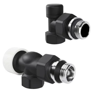 Набор термостатический осевой Royal Thermo Design 1/2″М30х1,5 (Черный)