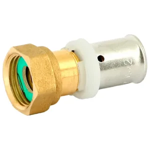 Муфта Uni-Fitt пресс-В 20×3/4″ с накидной гайкой, плоской прокладкой