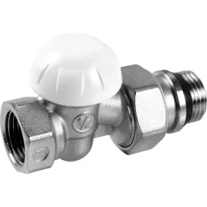Клапан отсечной Giacomini R15X035 для радиатора Kvs-8.94 м3/ч ВР 1″, прямой