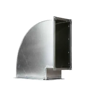 Отвод(Пр) — 1 — 90 — 1000×300 — 50×50 — 100 (оц. ст. 0.70/100 — Шина R30х105О — АМ)