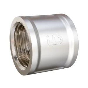Муфта латунная LD Pride DN50 (2″) ВР латунь никель с биркой