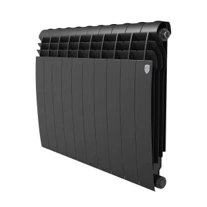 Радиатор биметаллический Royal Thermo BILINER B 500 Чёрный — 10 секц.